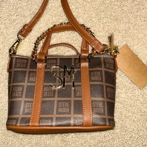 Steve Madden Brown and Tan Women's Bag